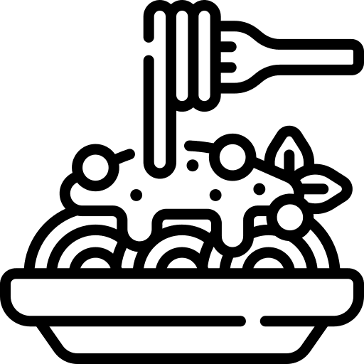 Spaghetti pasta spaghetti nutrition icon