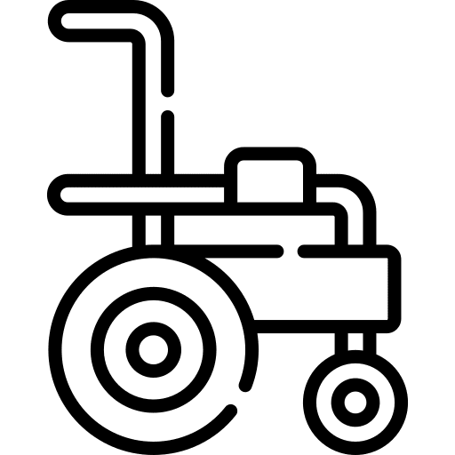 Wheelchair transportation handicap inclusive icon