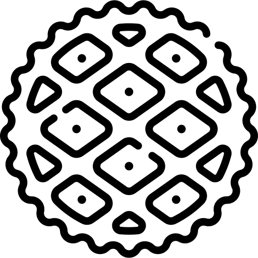 Crostata jam nutrition italian food icon