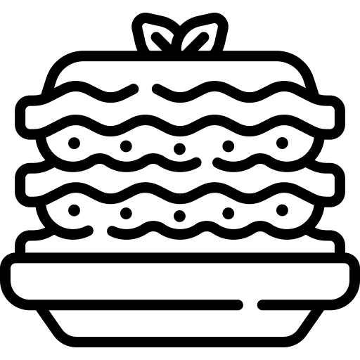 Lasagna tomato food and restaurant italian food icon