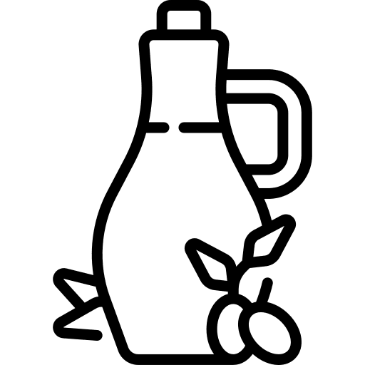 Olive oil jar healthy food bottle icon