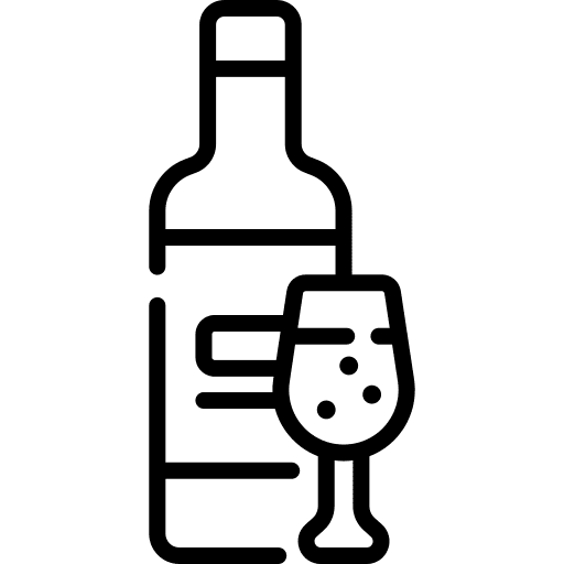 Wine food and restaurant alcohol celebration icon