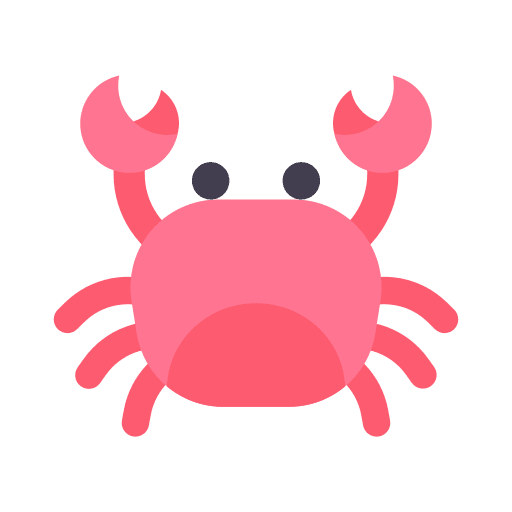 Crab crabs food lobster icon