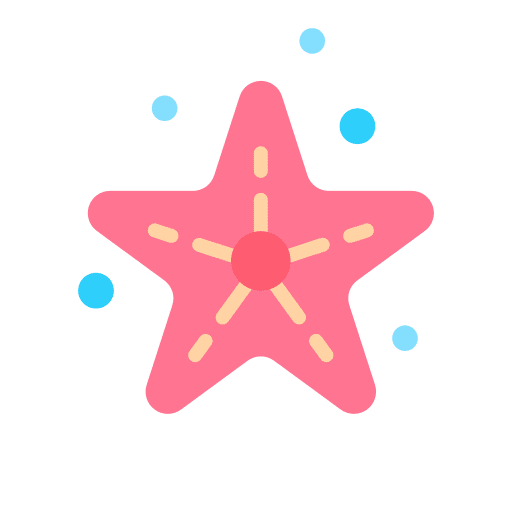 Starfish sea life shine sea star icon
