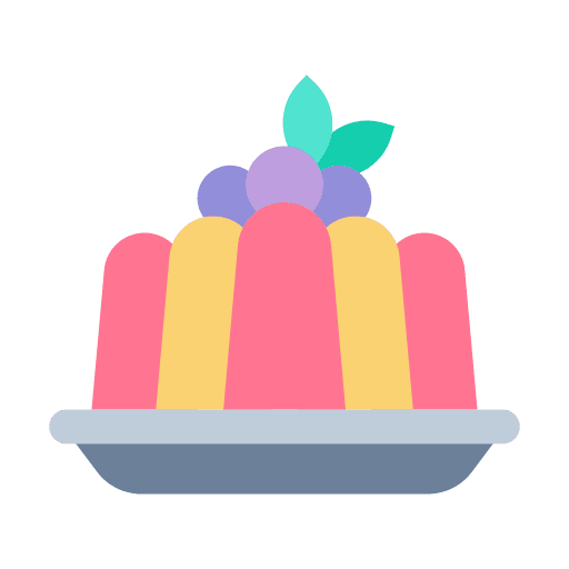 Jelly pudding food and restaurant cherry icon