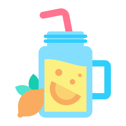 Lemonade mug glass refresh icon