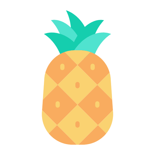 Pineapple food and restaurant pineapple vegan icon