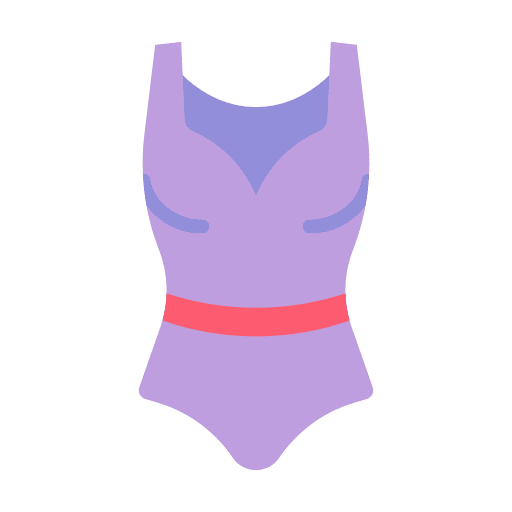 Swimsuit femenine clothing beach icon