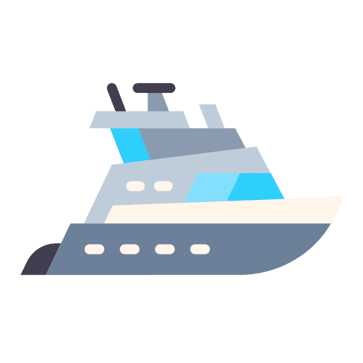 Yatch ocean transportation ship icon