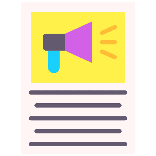 Advertising publicity public bullhorn icon