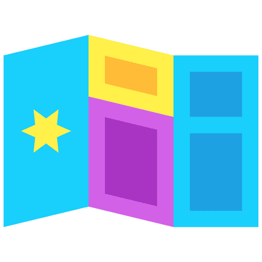 Brochure brochure files and folders edit tools icon