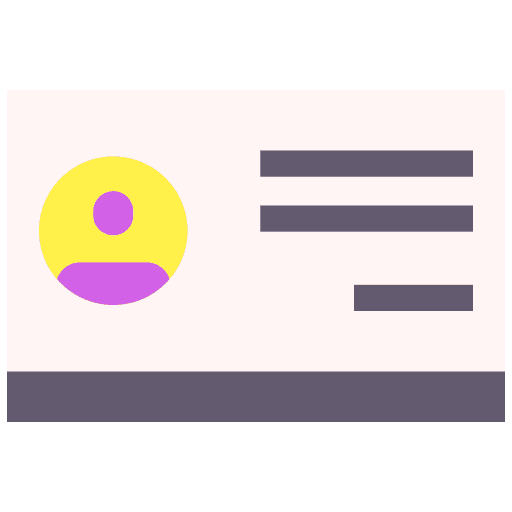 Business card card business id card icon