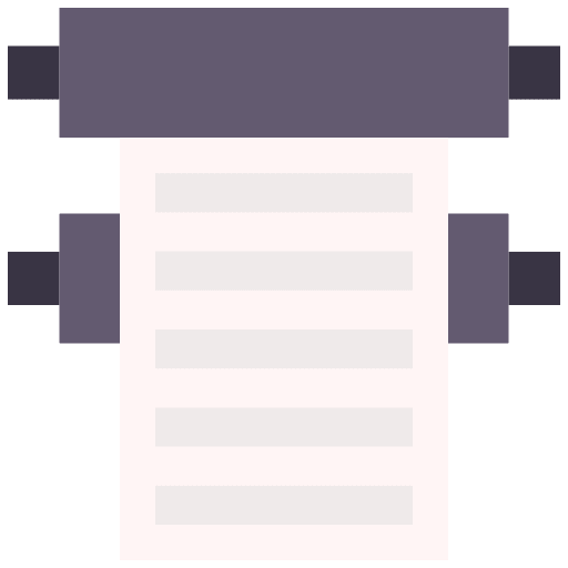 Offset ink paper interface icon