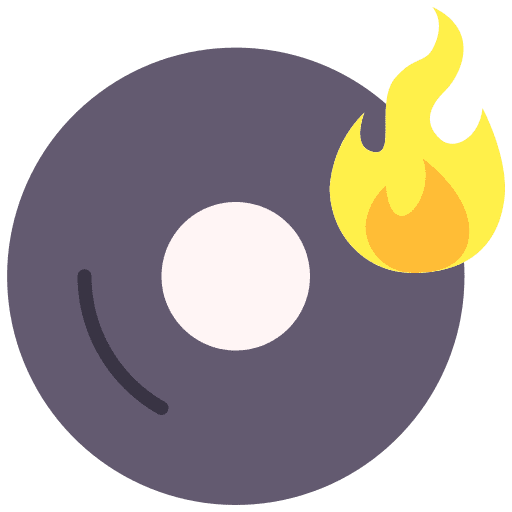 Cd burning multimedia option compact disc music and multimedia icon