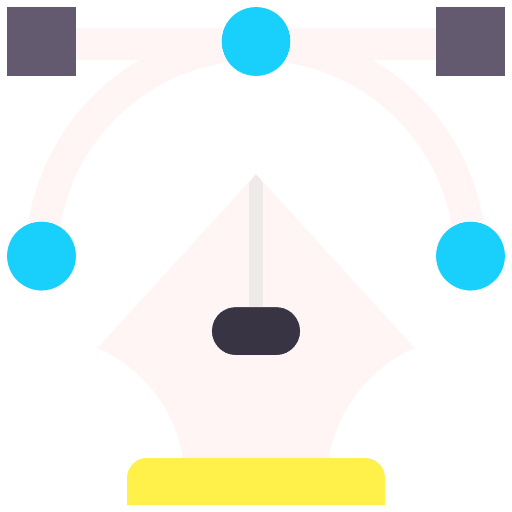 Vector graphic design graphic designer ribbon design icon