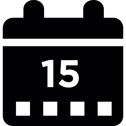 Calendar day fifteen daily calendar daily calendars calendars icon