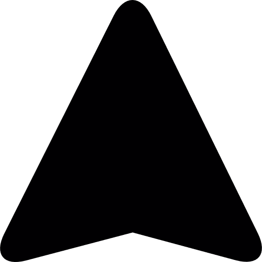 Triangular arrowhead  shapes silhouette shaped icon