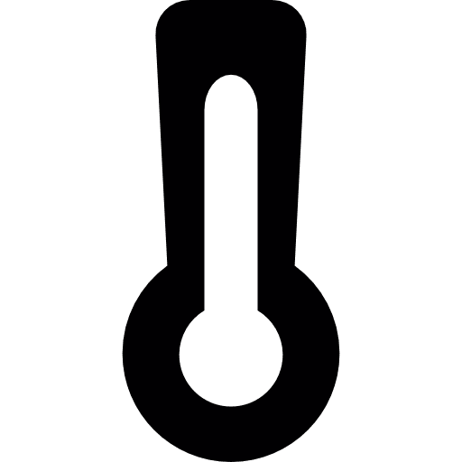 Temperature measure education degrees hot icon