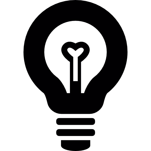 Detailed lightbulb  screw bulb filament light bulb icon