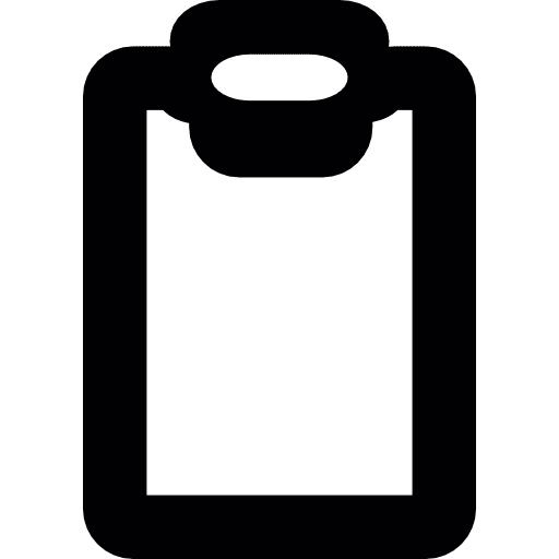 Empty clipboard organizer office material office icon