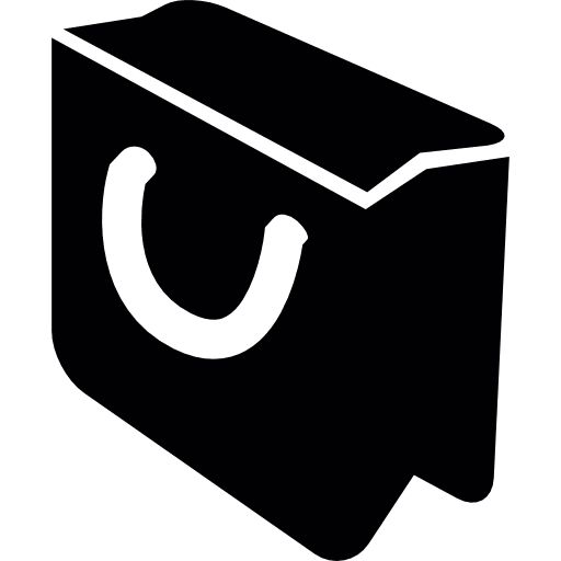 Shopping bag bags shop bag handle icon