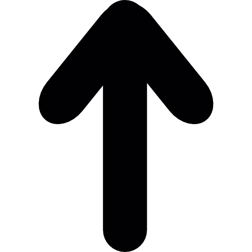 Arrow heading up pointing directions pointer icon