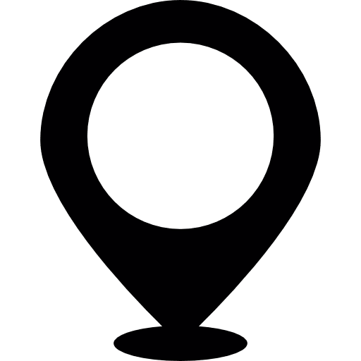 Big map placeholder location point pointer icon