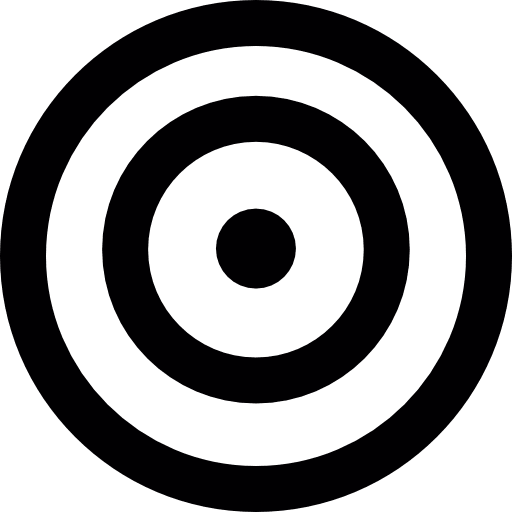 Target circles darts sniper target icon