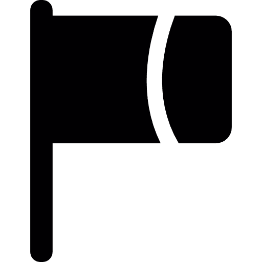 Flag with stripe flag pole flag symbol shapes icon