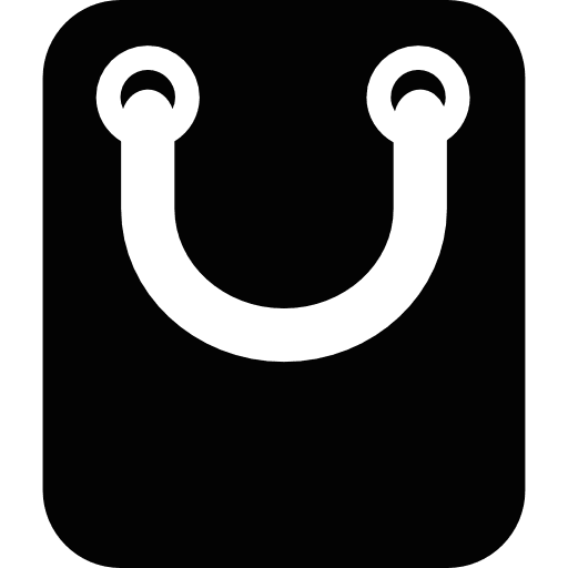 Bag with big handle commerce container fashion icon