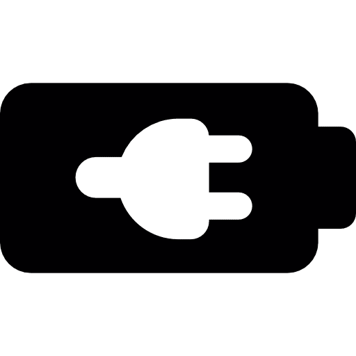 Charging battery low battery charging status charge icon