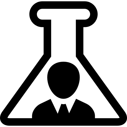 Businessman in a lab flask experimentation symbol business businessman bottle icon