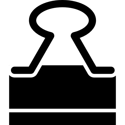 Paperclip tool paper tools and utensils paperclip icon