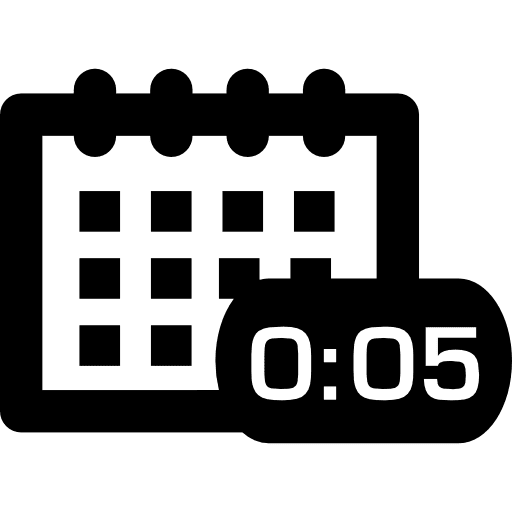 Calendar with alarm clock event calendar tools icon