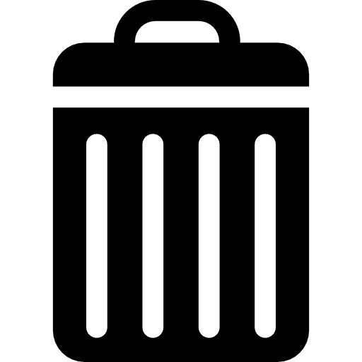 Trash interface symbol recycle bin icon