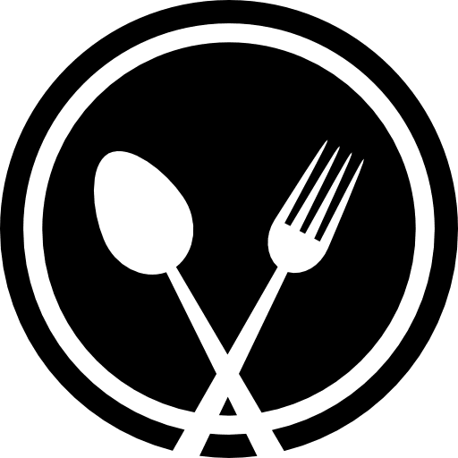 Restaurant tools plate eating icon