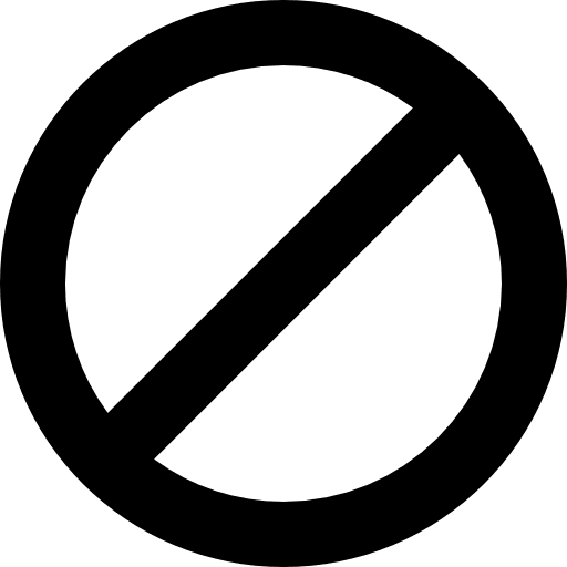 Forbidden sign dont forbidden avoid icon