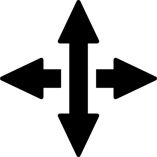 Vertical and horizontal arrows right arrow vertical arrow horizontal arrow icon