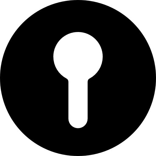 Keyhole door keyhole lock icon