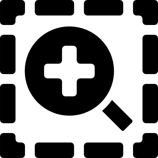 Zoom in tool magnifying glass zoom interface icon