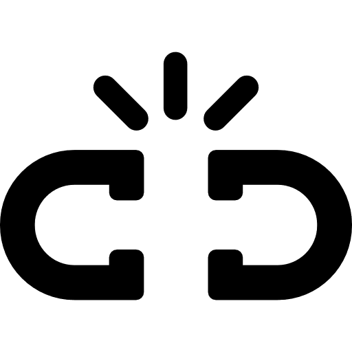 Broken link link chain broken icon
