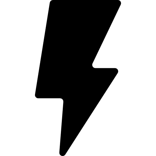 Camera flash multimedia shock lightning icon