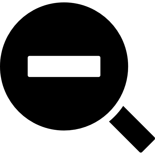 Zoom out tool interface minus zoom out icon
