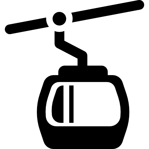 Cable car cable car cable car cabin ski resort icon