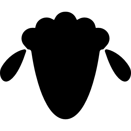 Sheep head farm animals animal icon