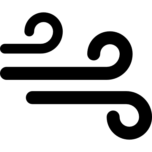 Wind lines line air flow windy icon