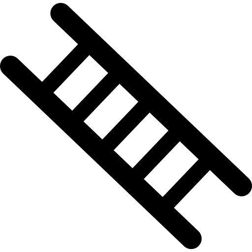 Ladder shapes ladders home repair icon