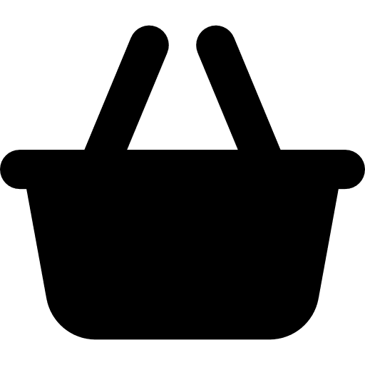 Shopping basket picnic market basket icon