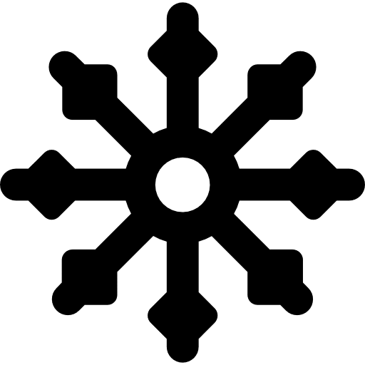 Ice crystal snow ice weather icon