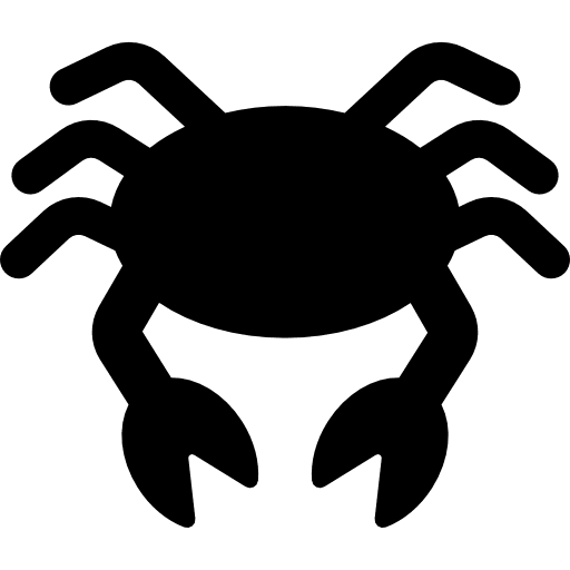 Crab symbol animals animal beach icon